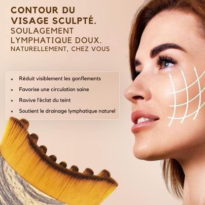 Visage Affiné en 2 Minutes — La Brosse de Drainage Lymphatique N°1 en France