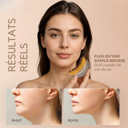 Visage Affiné en 2 Minutes — La Brosse de Drainage Lymphatique N°1 en France